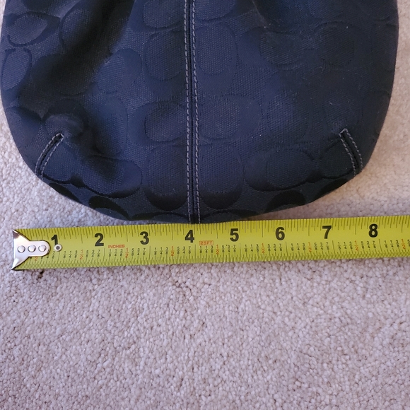 Coach Logo Black Crossbody with Silver tone Hardware. Excellent Condition - Picture 7 of 7